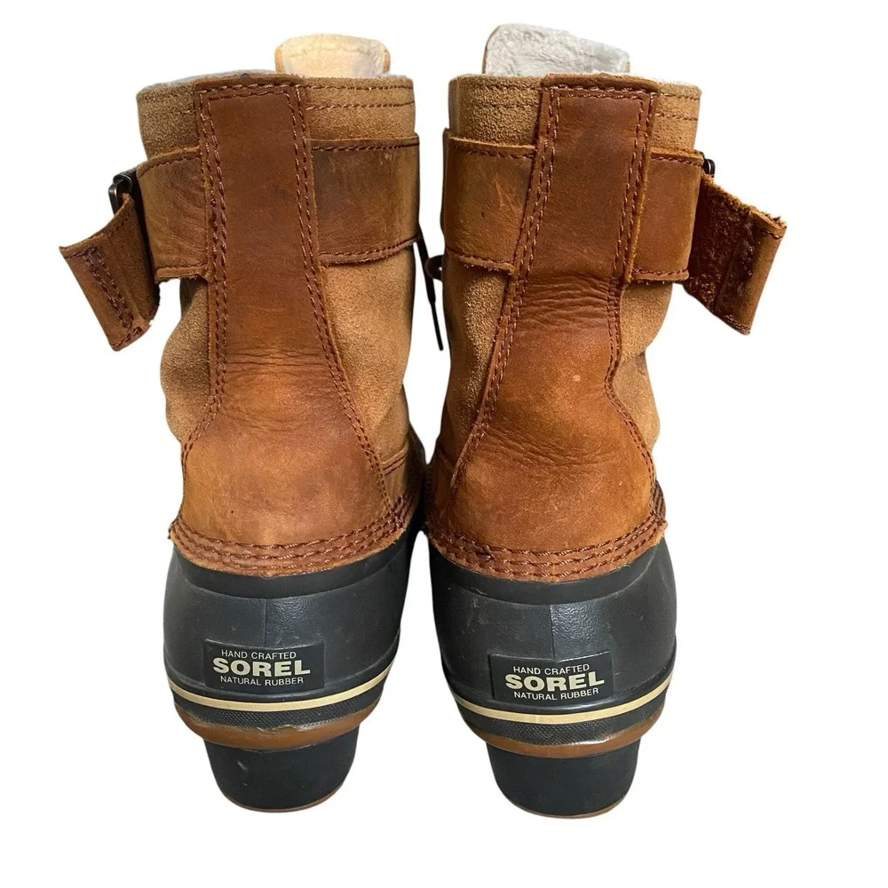 Sorel Fancy Lace II Waterproof Fleece Lined Winter Boots Size 10 EU 41 Brown